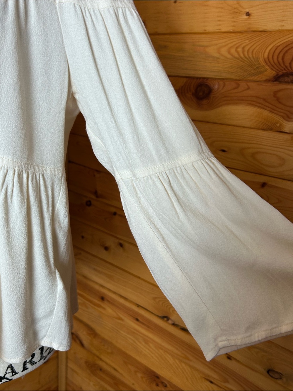 Madewell Cream Tiered Peasant Blouse - Picture 4 of 12